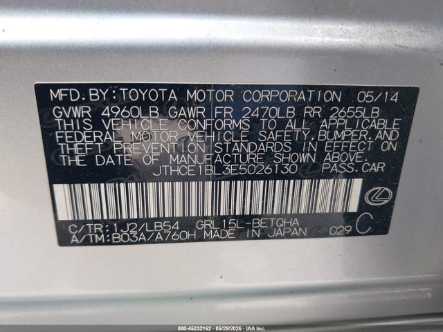 JTHCE1BL3E5026130 Lexus GS 350