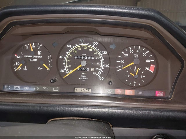 Продажа на аукционе авто 1989 Mercedes-benz 260 E, vin: WDBEA26D2KB000709, номер лота: 45232263
