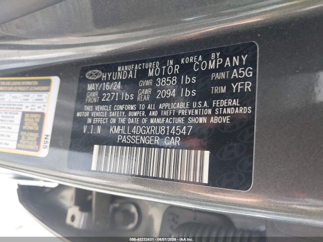 2024 Hyundai Elantra Se მანქანა იყიდება აუქციონზე, vin: KMHLL4DGXRU814547, აუქციონის ნომერი: 45232431