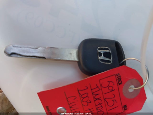 Aukcja sprzedaży 2003 Honda Civic Lx, vin: 2HGES16573H616871, numer aukcji: 45232456