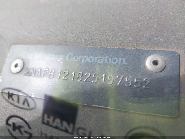 Продаж на аукціоні авто 2002 Kia Spectra Ls, vin: KNAFB121825197552, номер лоту: 45232610