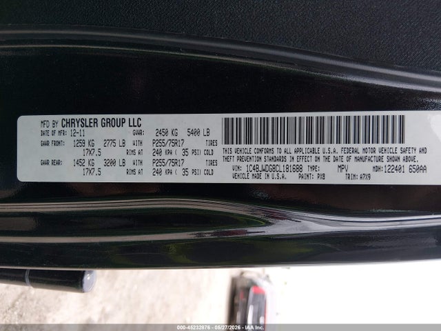 2012 Jeep Wrangler Unlimited Sport მანქანა იყიდება აუქციონზე, vin: 1C4BJWDG8CL181688, აუქციონის ნომერი: 45232876