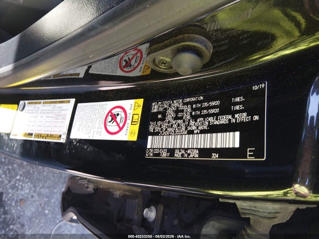 45233250 :رقم المزاد ، JTJHZKFA2L2023368 vin ، 2020 Lexus Rx 350 L مزاد بيع