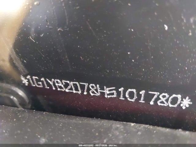 Aukcja sprzedaży 2017 Chevrolet Corvette Stingray, vin: 1G1YB2D78H5101780, numer aukcji: 45233352