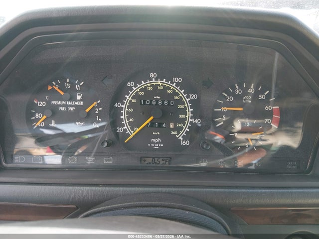 1993 Mercedes-benz 400 E მანქანა იყიდება აუქციონზე, vin: WDBEA34E2PC001460, აუქციონის ნომერი: 45233486