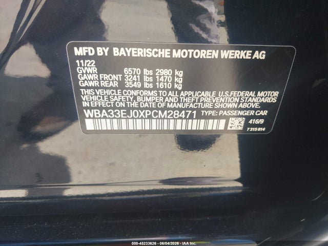 BMW 760 I Xdrive 2023 WBA33EJ0XPCM28471 Image 9