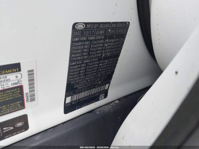 Продаж на аукціоні авто 2017 Land Rover Discovery Hse, vin: SALRRBBV4HA044230, номер лоту: 45233636
