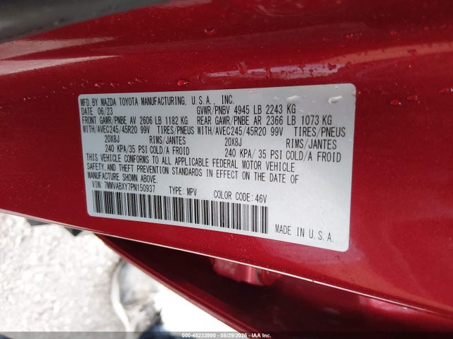 Aukcja sprzedaży 2023 Mazda Cx-50 2.5 Turbo, vin: 7MMVABXY7PN150937, numer aukcji: 45233990