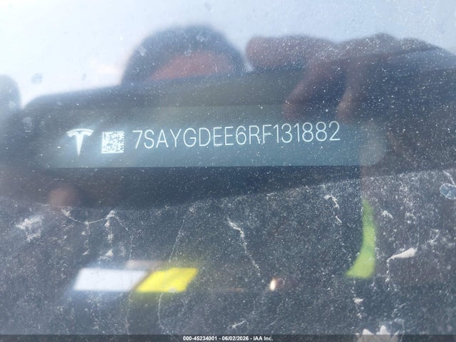 2024 Tesla Model Y Long Range Dual Motor All-wheel Drive მანქანა იყიდება აუქციონზე, vin: 7SAYGDEE6RF131882, აუქციონის ნომერი: 45234001