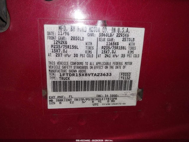 Продаж на аукціоні авто 1997 Ford Ranger, vin: 1FTDR15X8VTA23633, номер лоту: 45234492