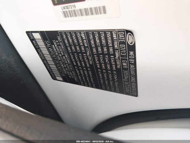 Продажа на аукционе авто 2014 Land Rover Range Rover Sport 5.0l V8 Supercharged, vin: SALWR2EF2EA307219, номер лота: 45234841