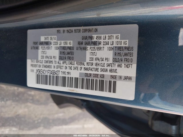 JM3KE4CY1F0498437 Mazda Cx-5 Touring