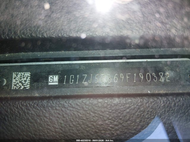 2009 Chevrolet Malibu Lt მანქანა იყიდება აუქციონზე, vin: 1G1ZJ57B69F190382, აუქციონის ნომერი: 45235318
