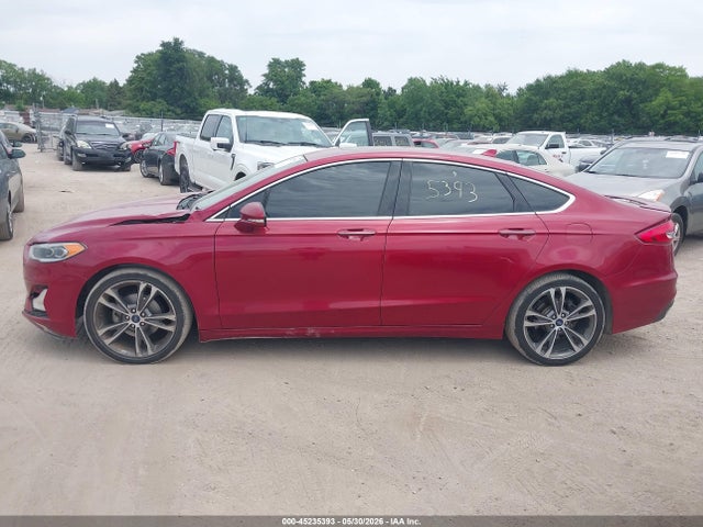 2019 Ford Fusion Titanium მანქანა იყიდება აუქციონზე, vin: 3FA6P0D92KR225205, აუქციონის ნომერი: 45235393