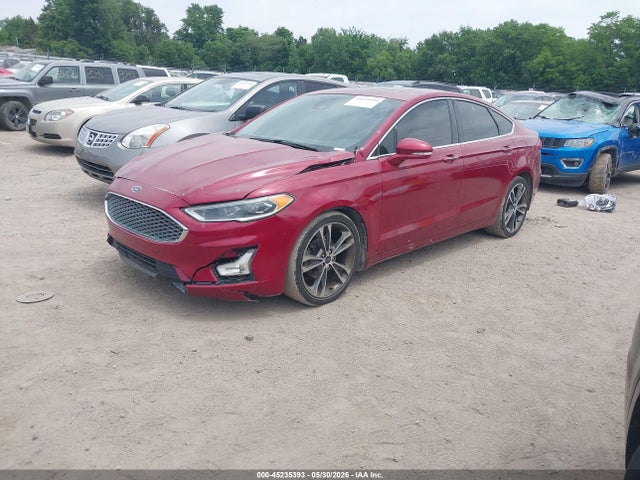 2019 Ford Fusion Titanium მანქანა იყიდება აუქციონზე, vin: 3FA6P0D92KR225205, აუქციონის ნომერი: 45235393