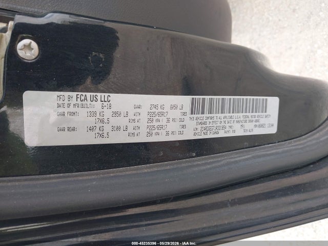 Dodge Grand Caravan Gt 2018 2C4RDGEG7JR331854 Image 9