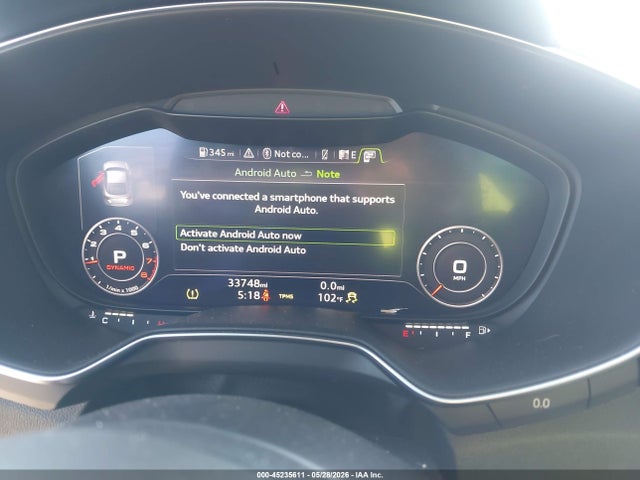 45235611 :رقم المزاد ، TRUAEAFV8M1002244 vin ، 2021 Audi Tt 45 Tfsi Quattro S Tronic مزاد بيع
