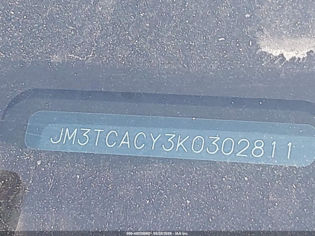 45235860 :رقم المزاد ، JM3TCACY3K0302811 vin ، 2019 Mazda Cx-9 Touring مزاد بيع