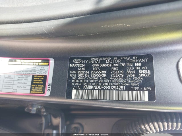 Aukcja sprzedaży 2024 Hyundai Ioniq 5 Sel, vin: KM8KNDDF2RU294261, numer aukcji: 45236016