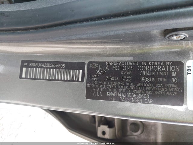 Aukcja sprzedaży 2013 Kia Forte Ex, vin: KNAFU4A23D5656608, numer aukcji: 45236174