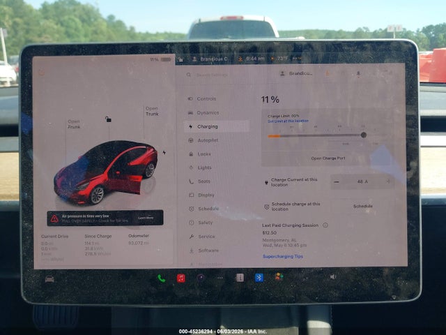 45236294 :رقم المزاد ، 5YJ3E1EB8NF189813 vin ، 2022 Tesla Model 3 Long Range Dual Motor All-wheel Drive مزاد بيع