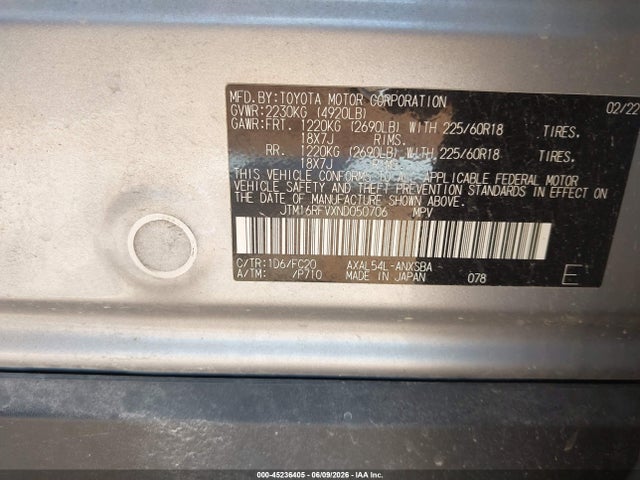 Toyota Rav4 Hybrid Se 2022 JTM16RFVXND050706 Image 9