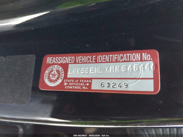 Продажа на аукционе авто 2021 Cadillac Escalade 2wd Sport, vin: 1GYS3EKLXMR346444, номер лота: 45236637