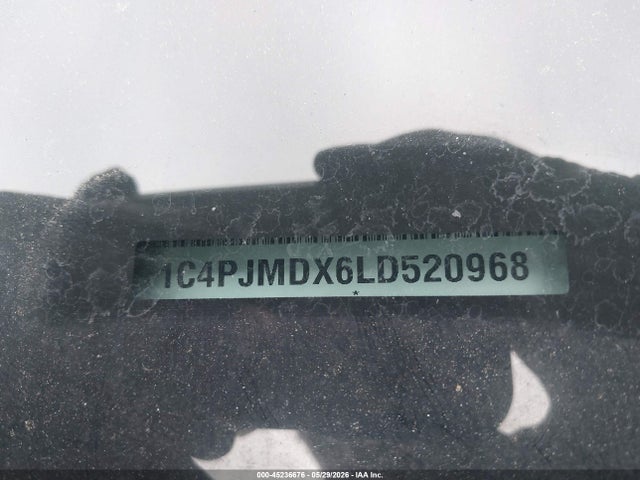 45236676 :رقم المزاد ، 1C4PJMDX6LD520968 vin ، 2020 Jeep Cherokee Limited 4x4 مزاد بيع