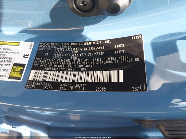 Toyota Corolla Cross Xle 2026 7MUDAAAG8TV169643 Image 9