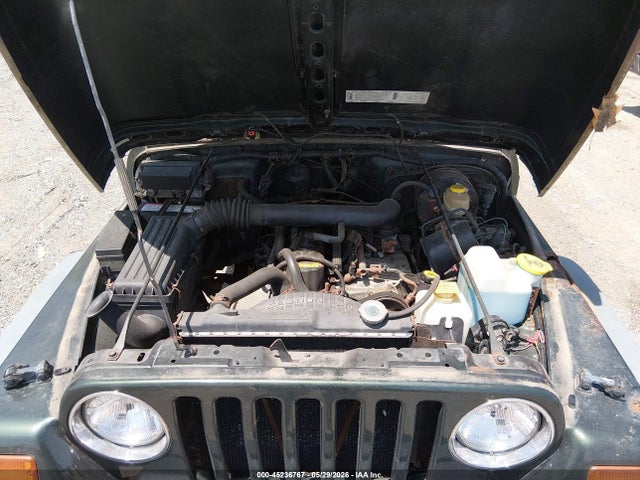 1997 Jeep Wrangler Sport მანქანა იყიდება აუქციონზე, vin: 1J4FY19S6VP445123, აუქციონის ნომერი: 45236767