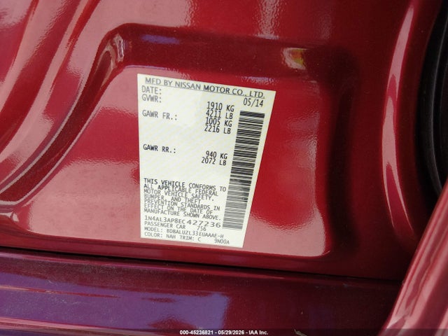 Nissan Altima 2.5 Sv 2014 1N4AL3AP8EC427236 Image 9