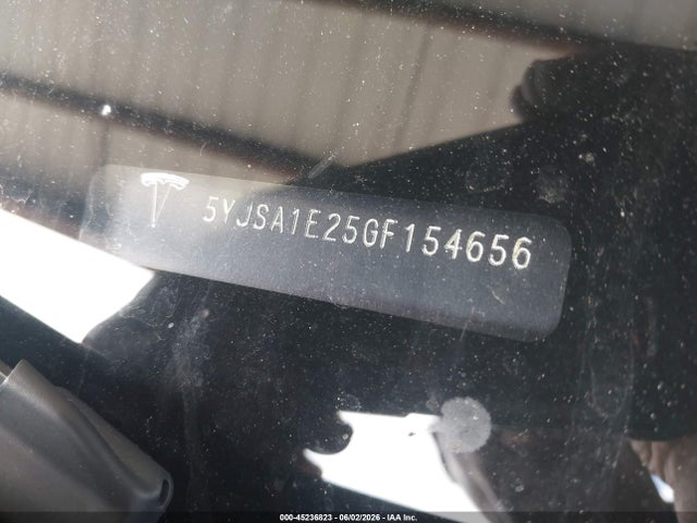 Aukcja sprzedaży 2016 Tesla Model S, vin: 5YJSA1E25GF154656, numer aukcji: 45236823