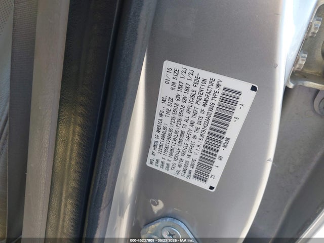 Aukcja sprzedaży 2010 Acura Rdx, vin: 5J8TB1H22AA003949, numer aukcji: 45237008