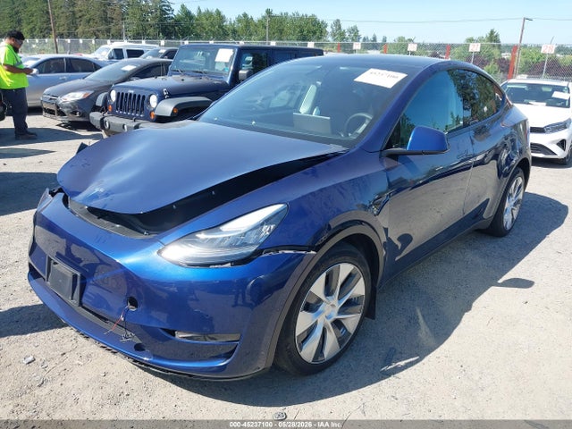 2022 Tesla Model Y Long Range Dual Motor All-wheel Drive მანქანა იყიდება აუქციონზე, vin: 7SAYGDEE7NF358587, აუქციონის ნომერი: 45237100