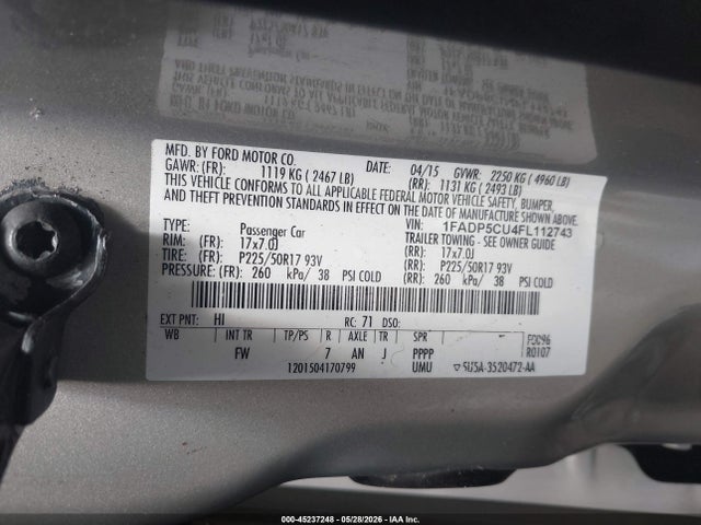 Ford C-max Energi Sel 2015 1FADP5CU4FL112743 Image 9