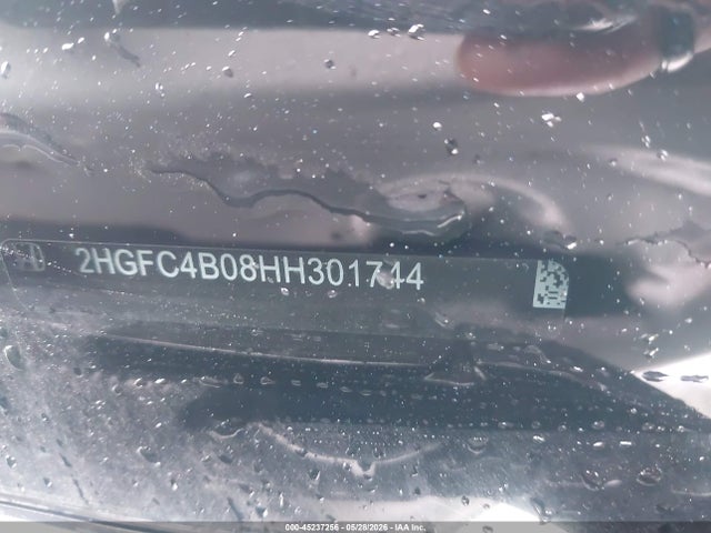 Aukcja sprzedaży 2017 Honda Civic Lx-p, vin: 2HGFC4B08HH301744, numer aukcji: 45237256