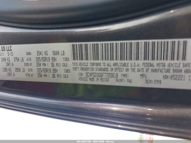 Dodge Journey Sxt 2015 3C4PDDBG6FT725618 Image 9
