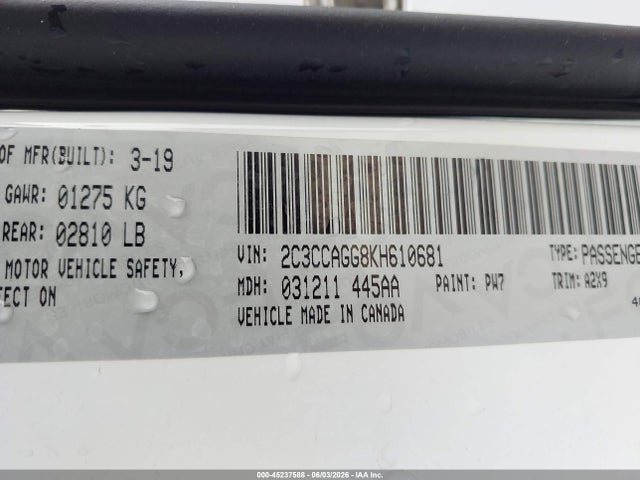 Aukcja sprzedaży 2019 Chrysler 300 300s Awd, vin: 2C3CCAGG8KH610681, numer aukcji: 45237588
