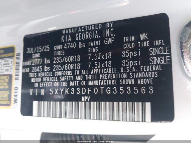 KIA Sportage Ex 2026 5XYK33DF0TG353563 Image 9