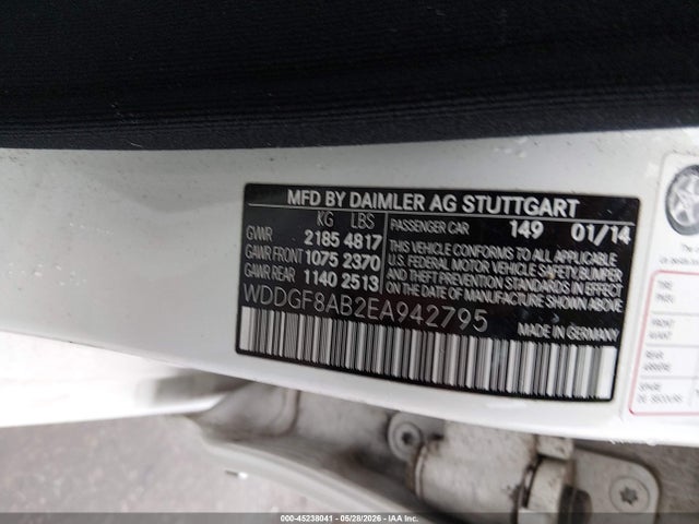 Продажа на аукционе авто 2014 Mercedes-benz C 300 Sport 4matic, vin: WDDGF8AB2EA942795, номер лота: 45238041