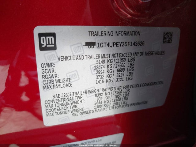 GMC Sierra 2500hd 4wd Standard Bed At4 2025 1GT4UPEY2SF143626 Image 8
