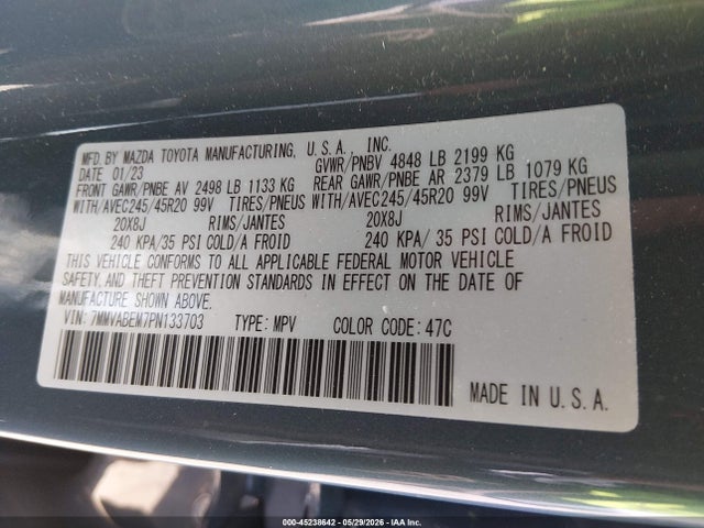 Продаж на аукціоні авто 2023 Mazda Cx-50 2.5 S Premium Plus, vin: 7MMVABEM7PN133703, номер лоту: 45238642