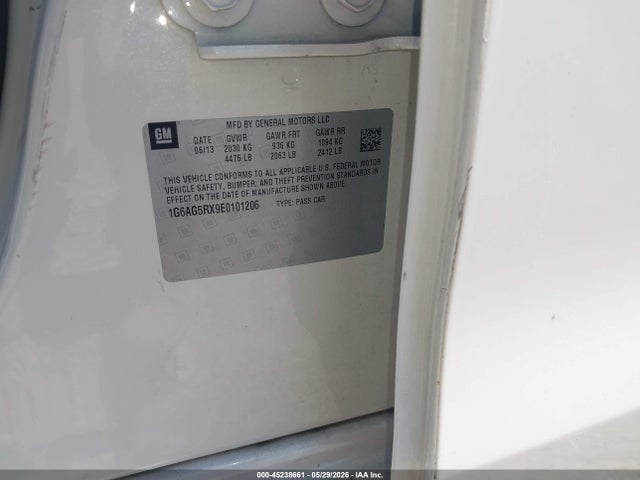 Продажа на аукционе авто 2014 Cadillac Ats Standard, vin: 1G6AG5RX9E0101206, номер лота: 45238661