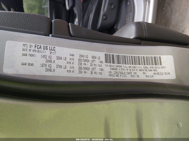 Продажа на аукционе авто 2018 Jeep Grand Cherokee Altitude 4x4, vin: 1C4RJFAG0JC119475, номер лота: 45238747