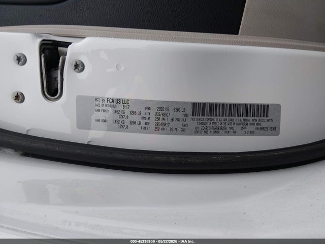 45238909 :رقم المزاد ، 2C4RC1H76HR838220 vin ، 2017 Chrysler Pacifica Hybrid Touring Plus مزاد بيع