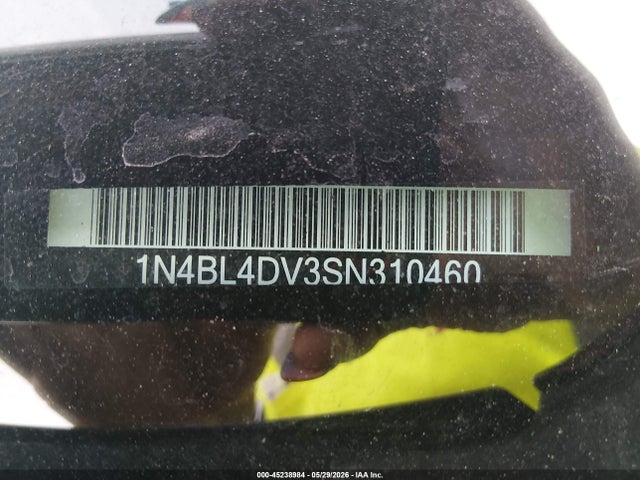 45238984 :رقم المزاد ، 1N4BL4DV3SN310460 vin ، 2025 Nissan Altima Sv Fwd مزاد بيع