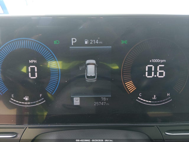 45239062 :رقم المزاد ، KM8HB3ABXSU340312 vin ، 2025 Hyundai Kona Sel مزاد بيع