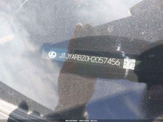 45239067 :رقم المزاد ، JTJYARBZ0H2057456 vin ، 2017 Lexus Nx Nx Turbo مزاد بيع