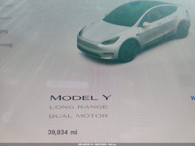 Aukcja sprzedaży 2023 Tesla Model Y, vin: 7SAYGDEE8PA025301, numer aukcji: 45239174