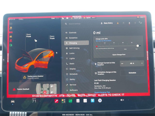 Продажа на аукционе авто 2021 Tesla Model 3 Performance Dual Motor All-wheel Drive, vin: 5YJ3E1EC2MF991779, номер лота: 45239250